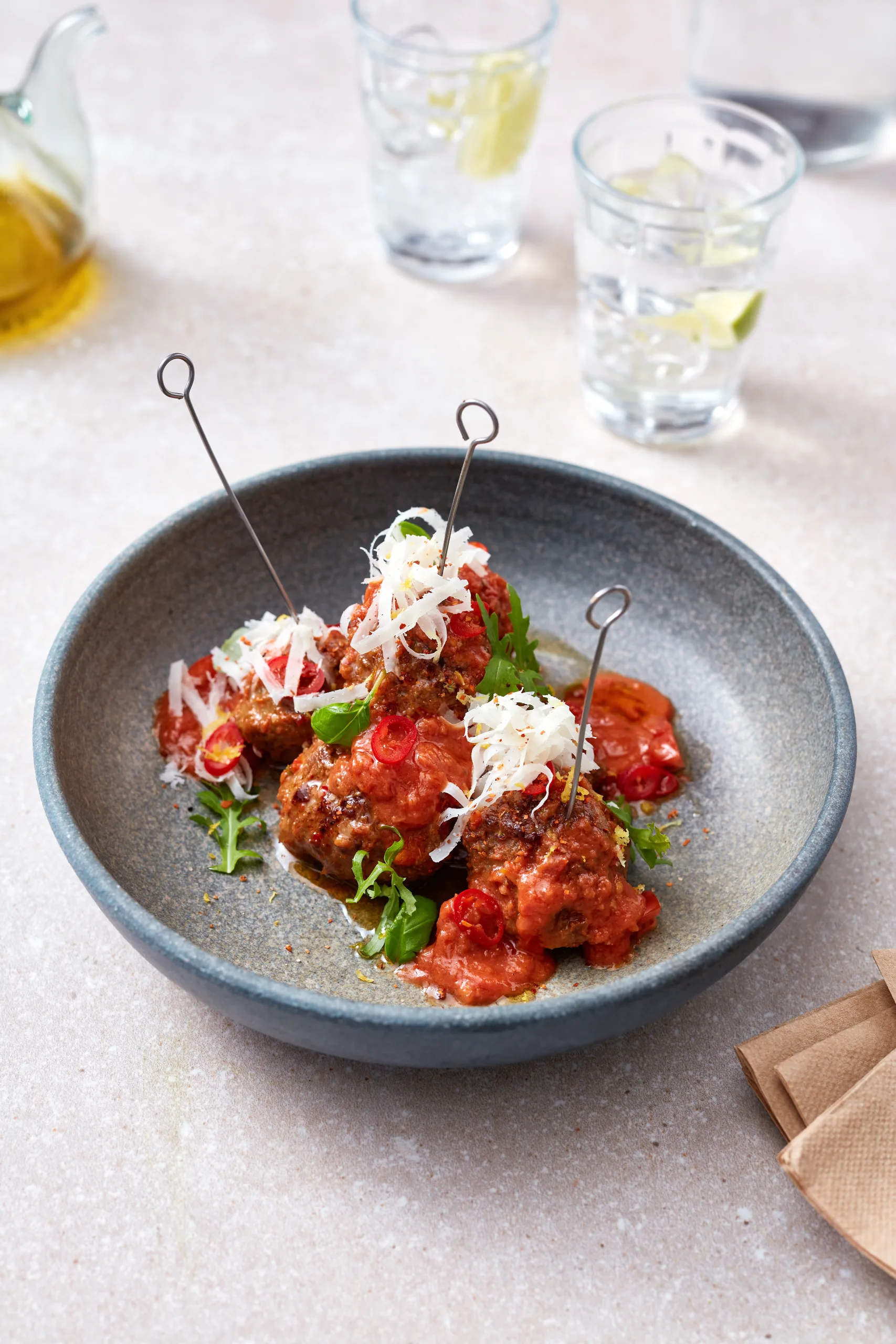 Meatballs Arrabiata